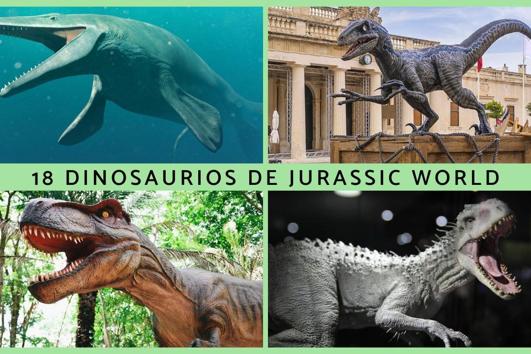 jurasssic world descubre los nombres dinosaurios y sus especies