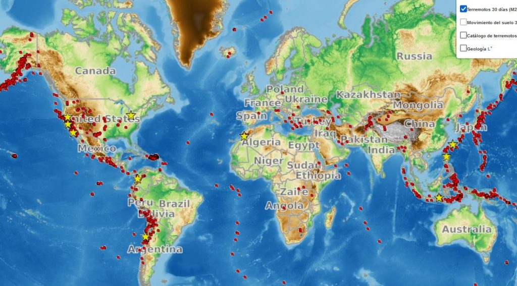 zonas sismicas del mundo mapa de terremotos y volcanes en el mundo