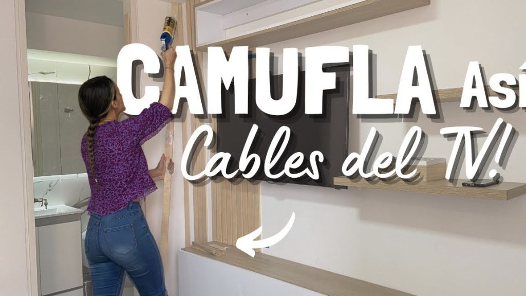 como esconder los cables de la tele guia completa y facil
