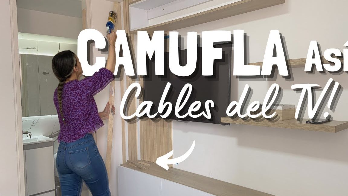 como esconder los cables de la tele guia completa y facil