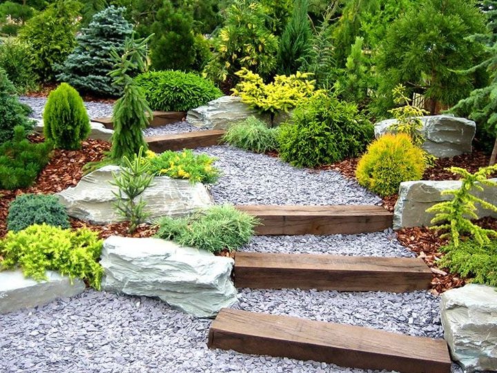 escaleras en jardin en desnivel mejora tu jardin con desnivel