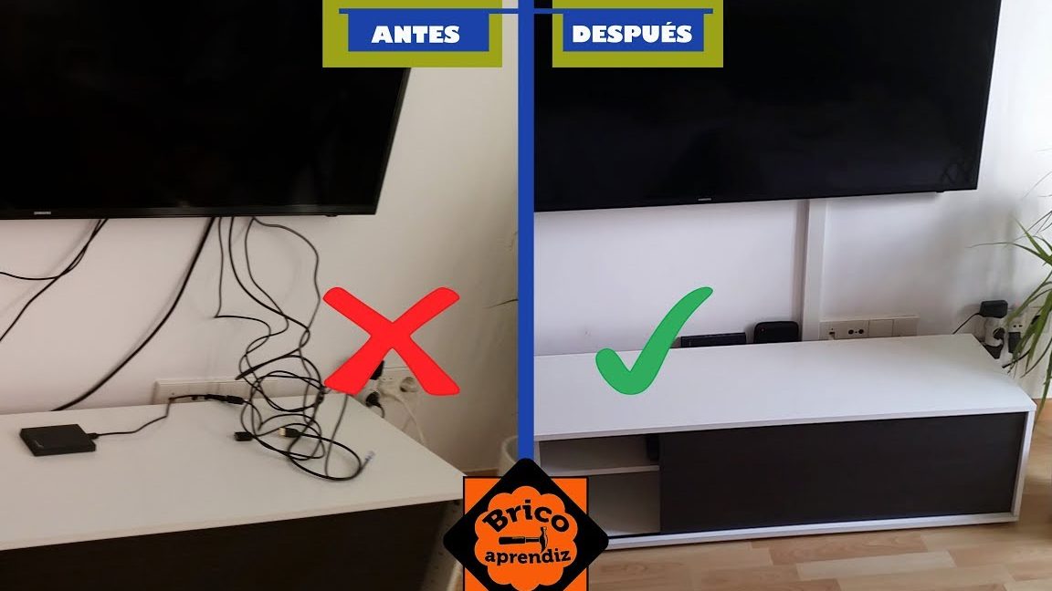 esconder cables tv como ocultar y tapar cables tv facilmente